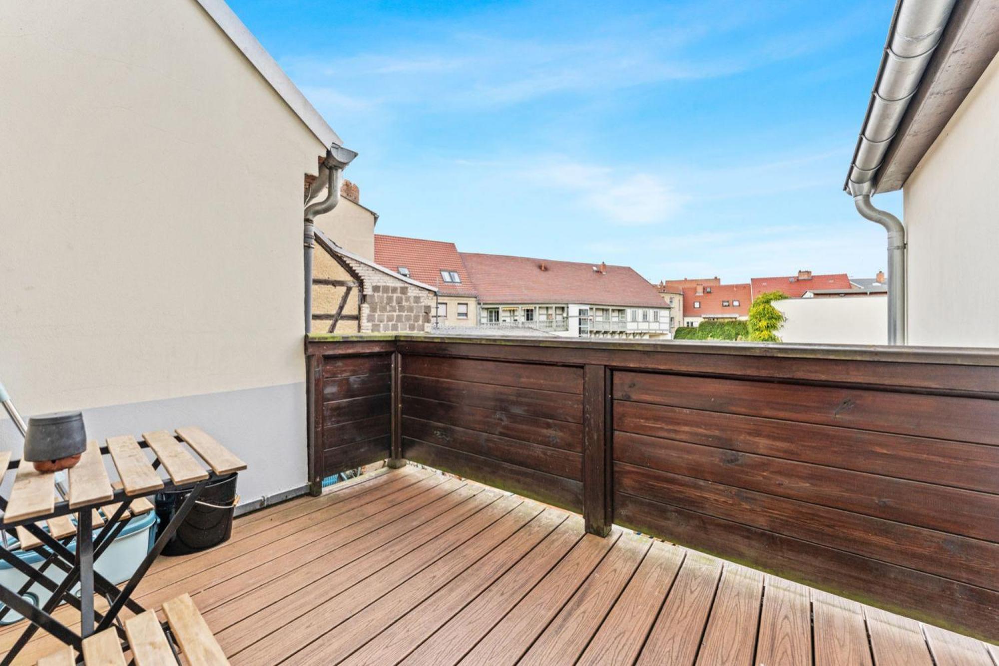 Cosy Apartment With Balcony And Fireplace Juterbog Bagian luar foto